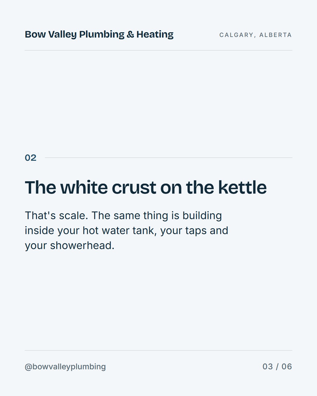 Slide: The white crust on the kettle